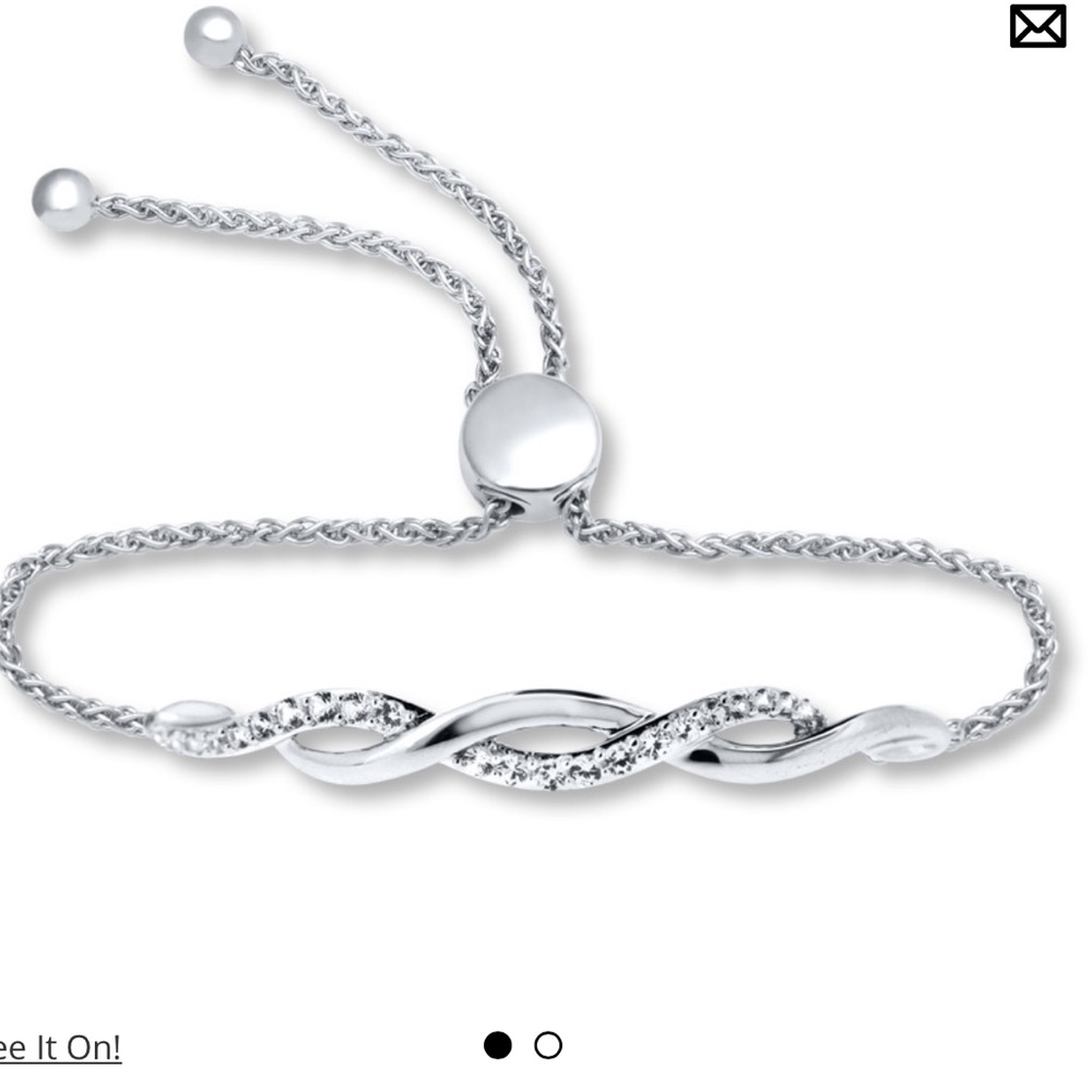 Kay Jewelers White Sapphires Sterling Silver